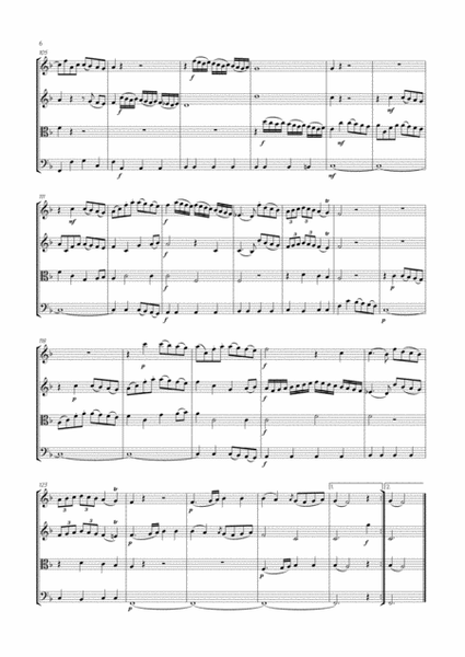 Abel - String Quartet in F major, Op.8 No.6 ; WK 66