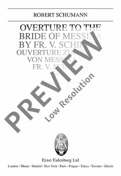 Overture to the Bride of Messina by Fr. Schiller
