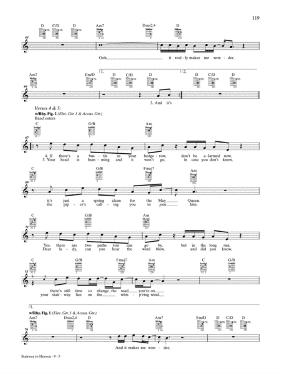 Stairway to Heaven Electric Guitar scores gallery preview page 5