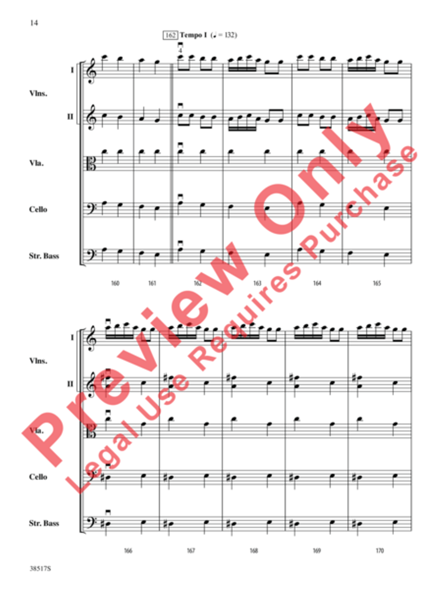 Serenade for Strings String Orchestra scores gallery preview page 7