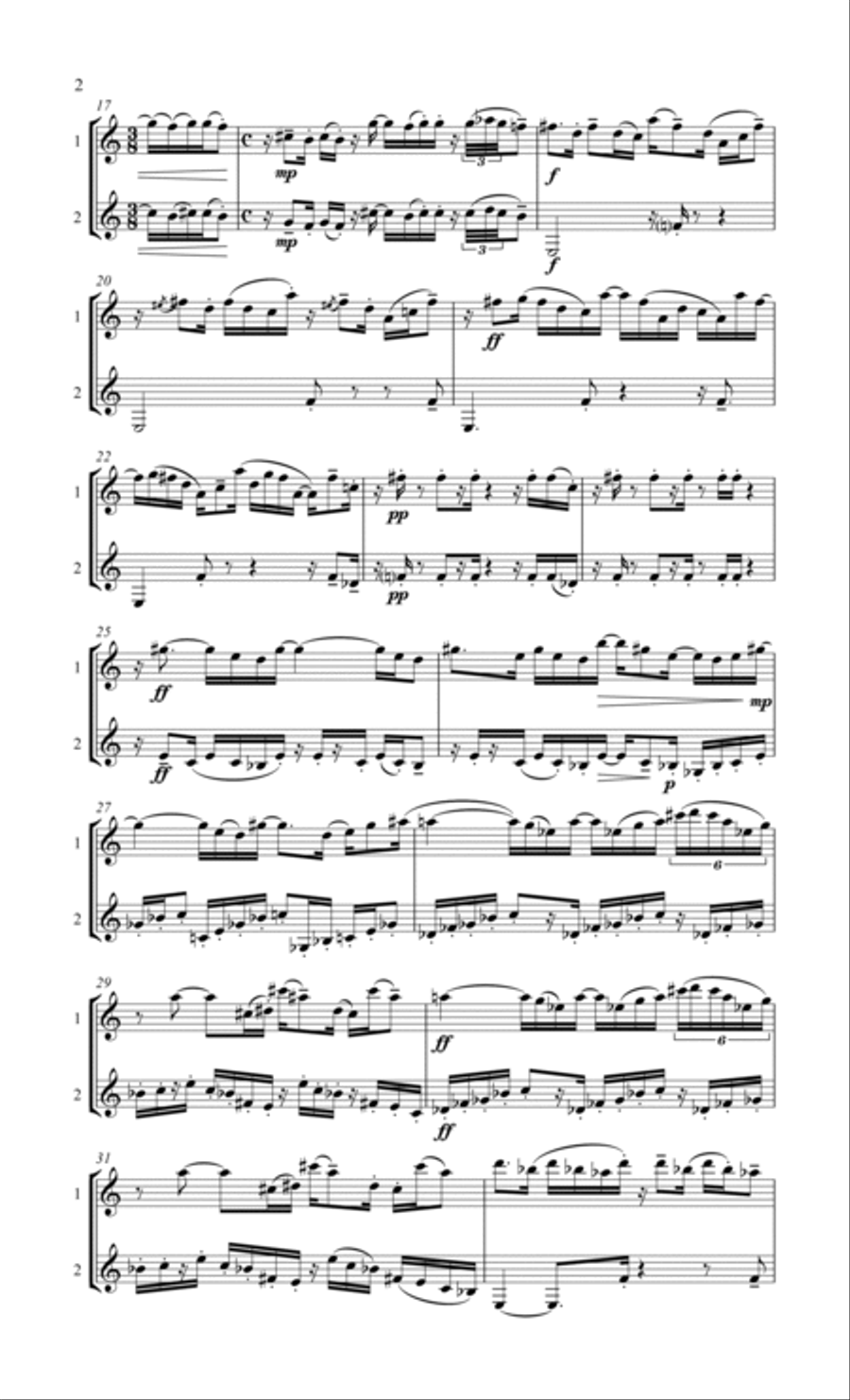 Traveling Dance - for two B flat clarinets