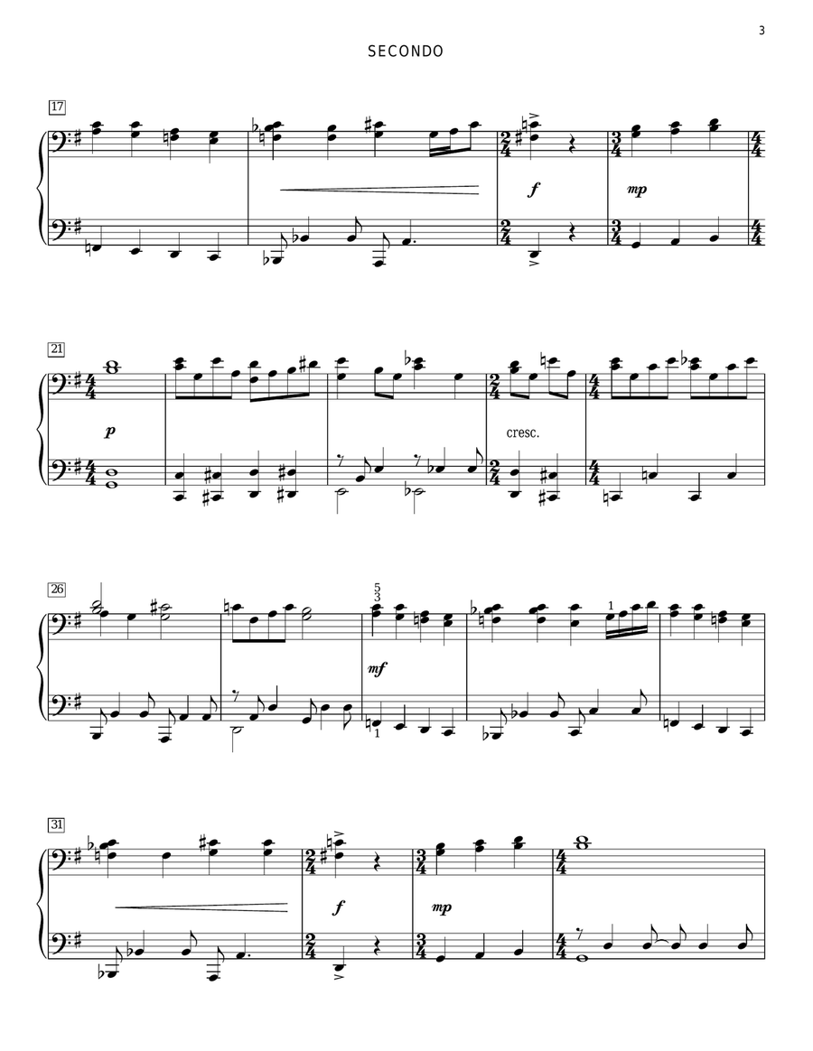 Blackbird Blackbird Piano Duet scores gallery preview page 3