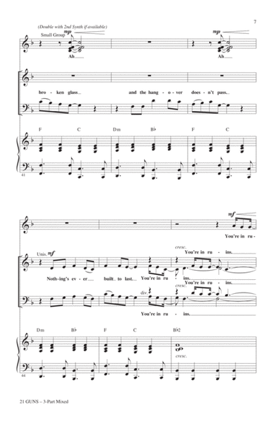 21 Guns (from Green Day's American Idiot) (arr. Roger Emerson)