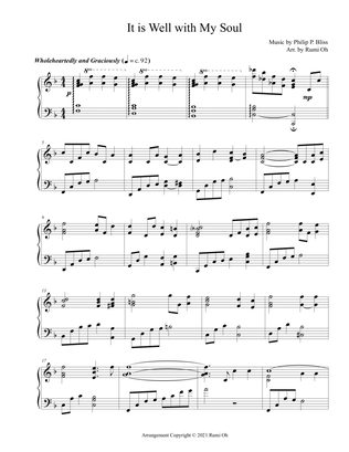 It is Well with My Soul (Hymn Arrangement for Advanced Solo Piano in "Father's Love")