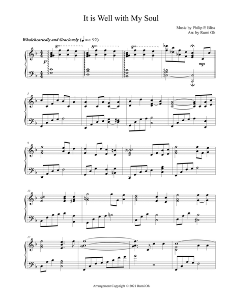 It is Well with My Soul (Hymn Arrangement for Advanced Solo Piano in "Father's Love") image number null