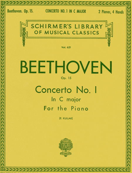 Ludwig van Beethoven: Concerto No. 1 In C Major, Op. 15 - 2 Pianos, 4 Hands