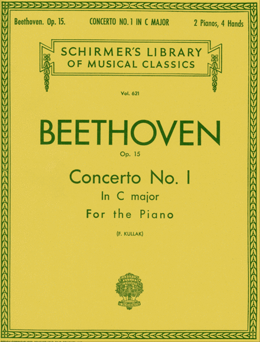 Concerto No. 1 in C, Op. 15 Piano scores gallery preview page 1