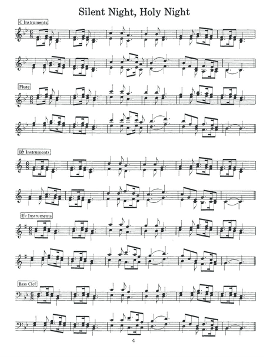 Instrumental Caroling Book Violin scores gallery preview page 5