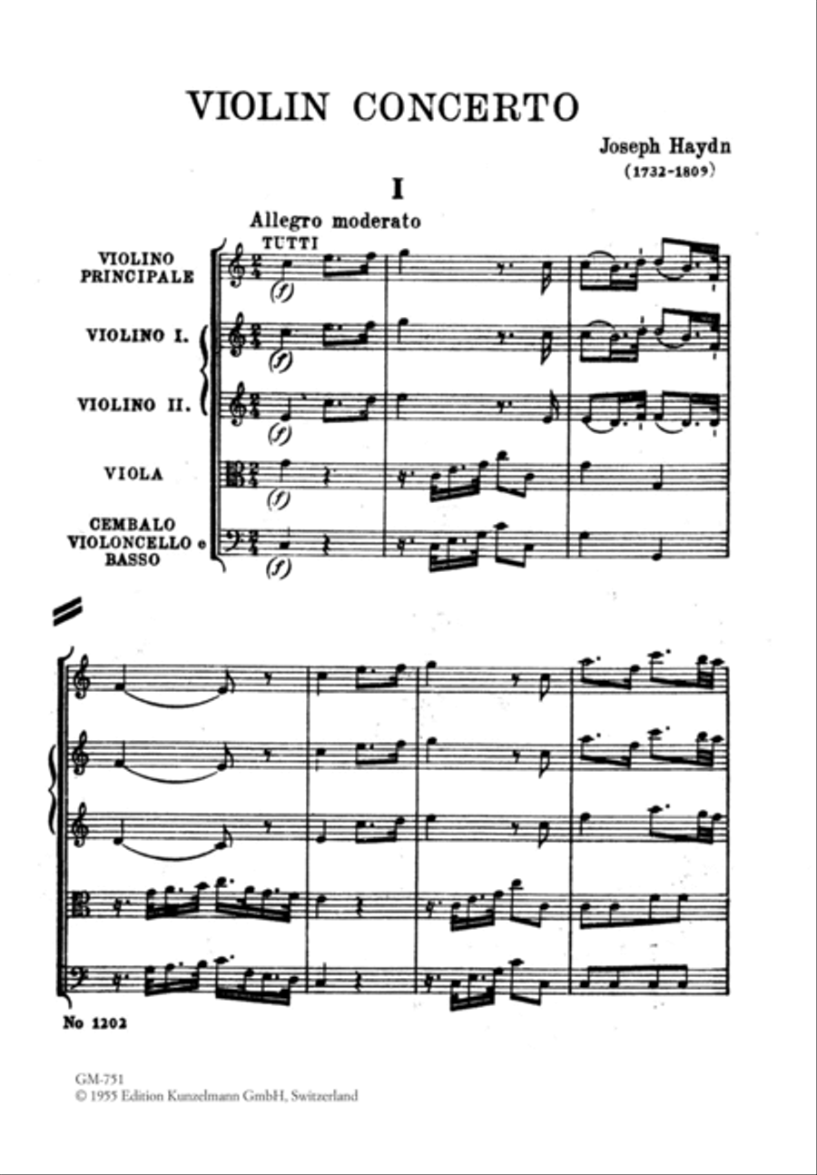 Concerto for violin String Orchestra scores gallery preview page 2
