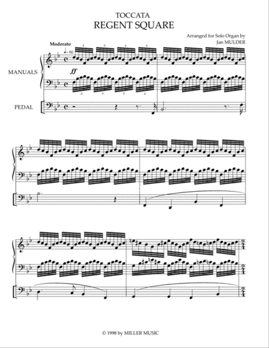 Regent Square Organ scores gallery preview page 1