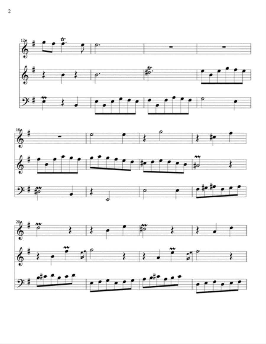 Corant - trio- violin/oboe/cello Small Ensemble scores gallery preview page 2