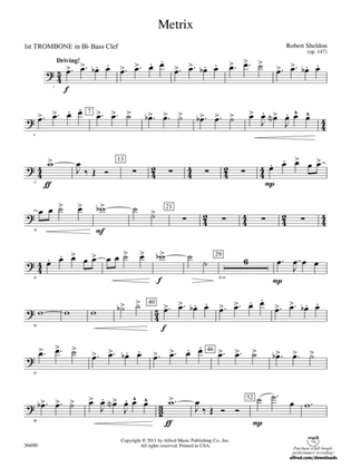 Metrix: (wp) 1st B-flat Trombone B.C.