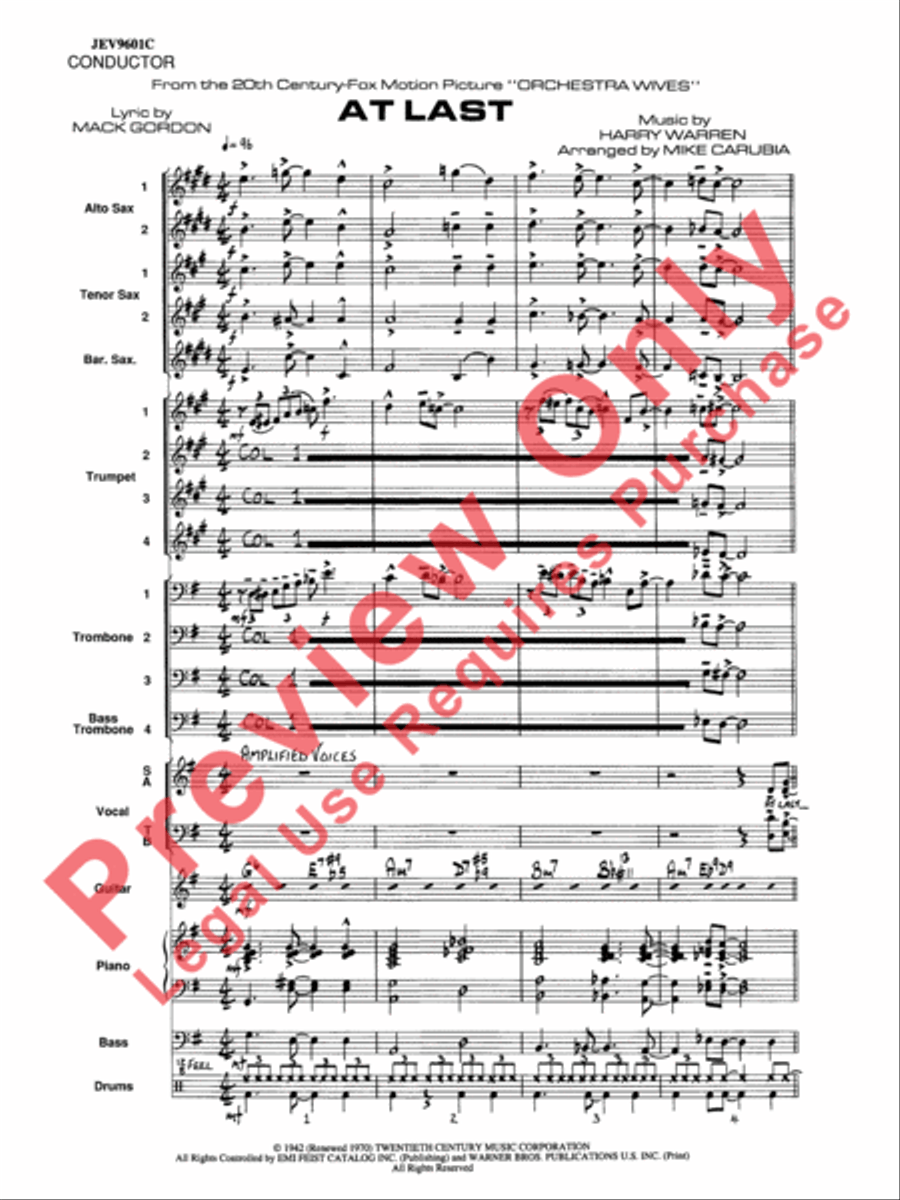 At Last Jazz Ensemble scores gallery preview page 3