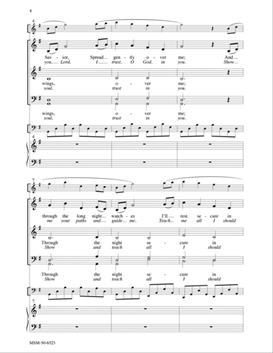Thy Holy Wings 4-Part scores gallery preview page 2