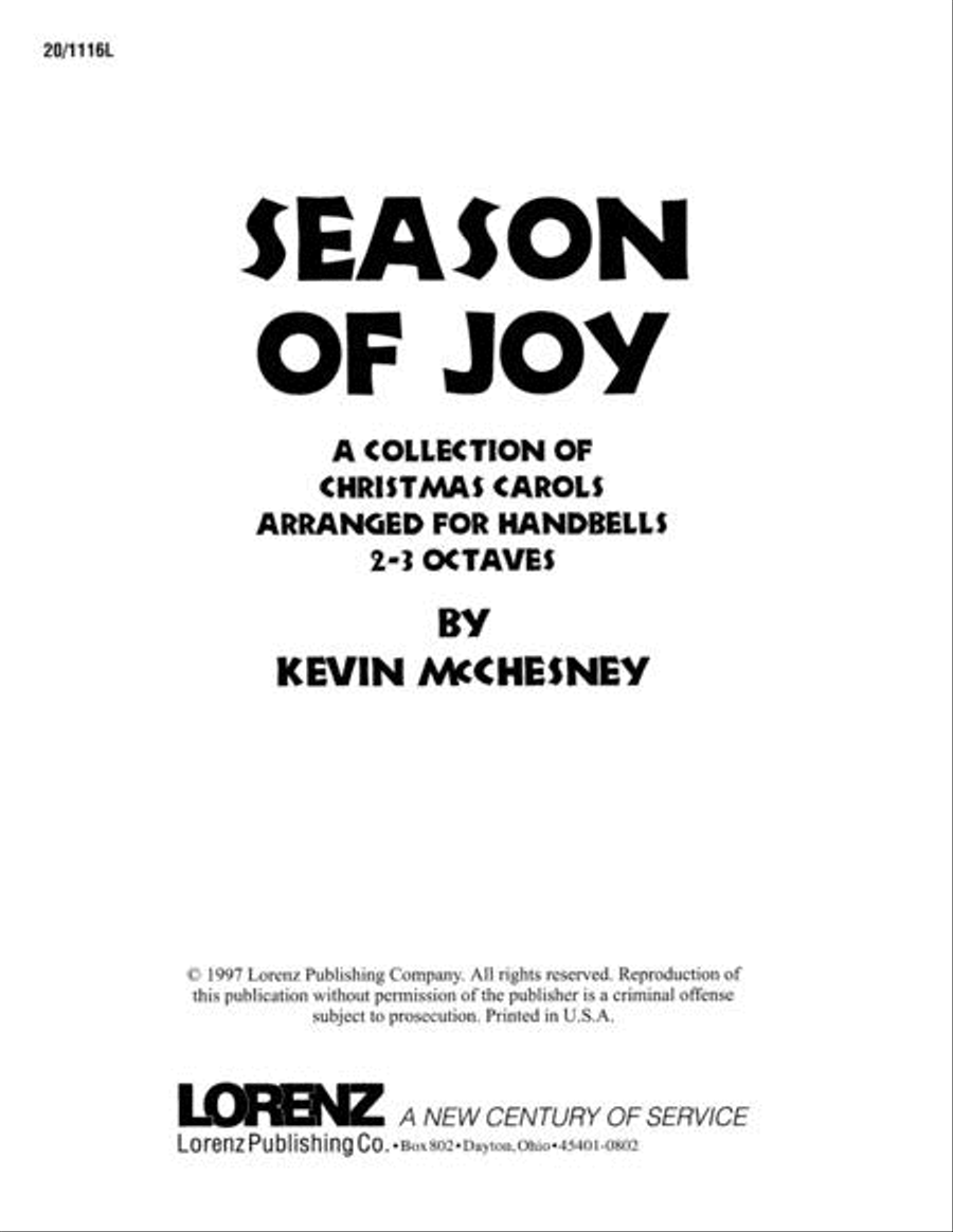 Season of Joy Season of Joy 3-Octaves scores gallery preview page 1