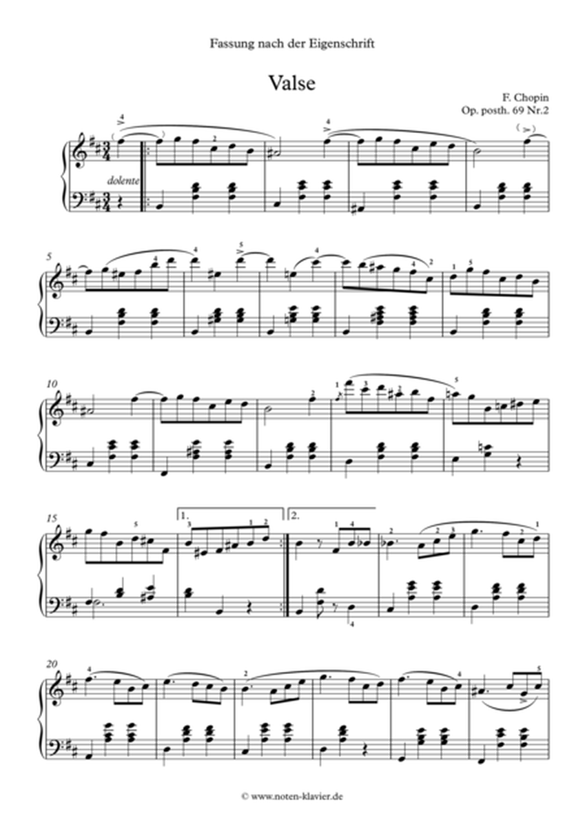 Chopin Waltz Op.69 No.2