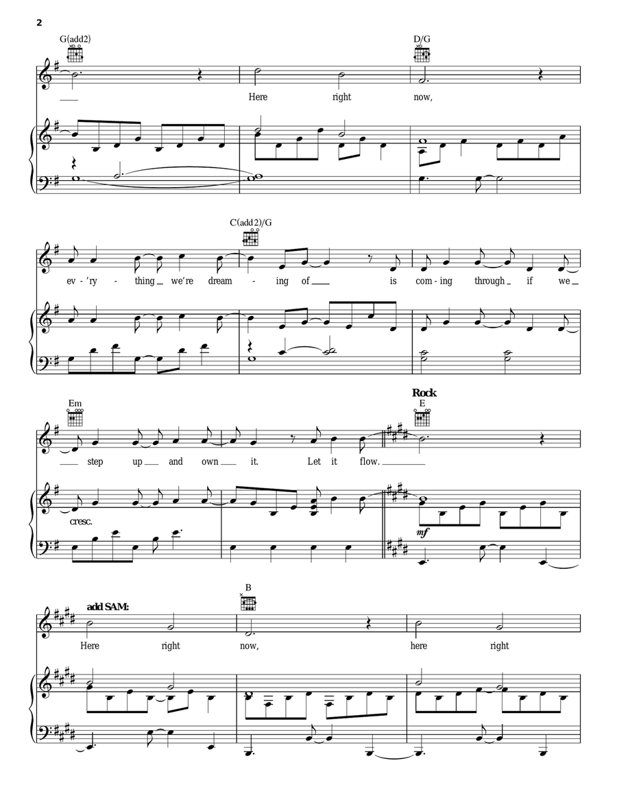 Here Right Now Here Right Now Guitar scores gallery preview page 2