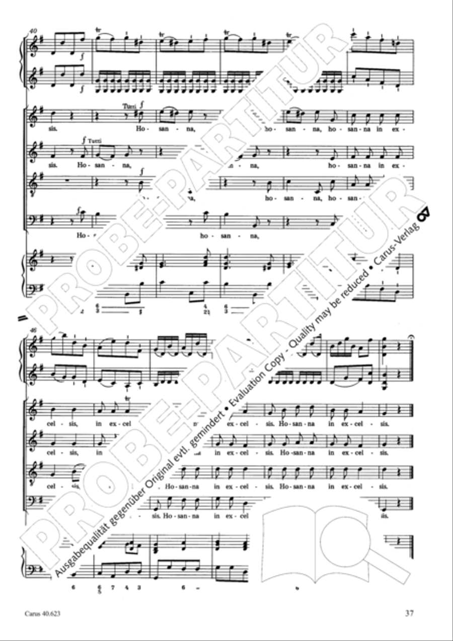 Missa brevis in G major Missa brevis in G major 4-Part scores gallery preview page 38