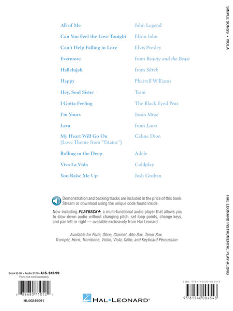 Simple Songs Viola Solo scores gallery preview page 4