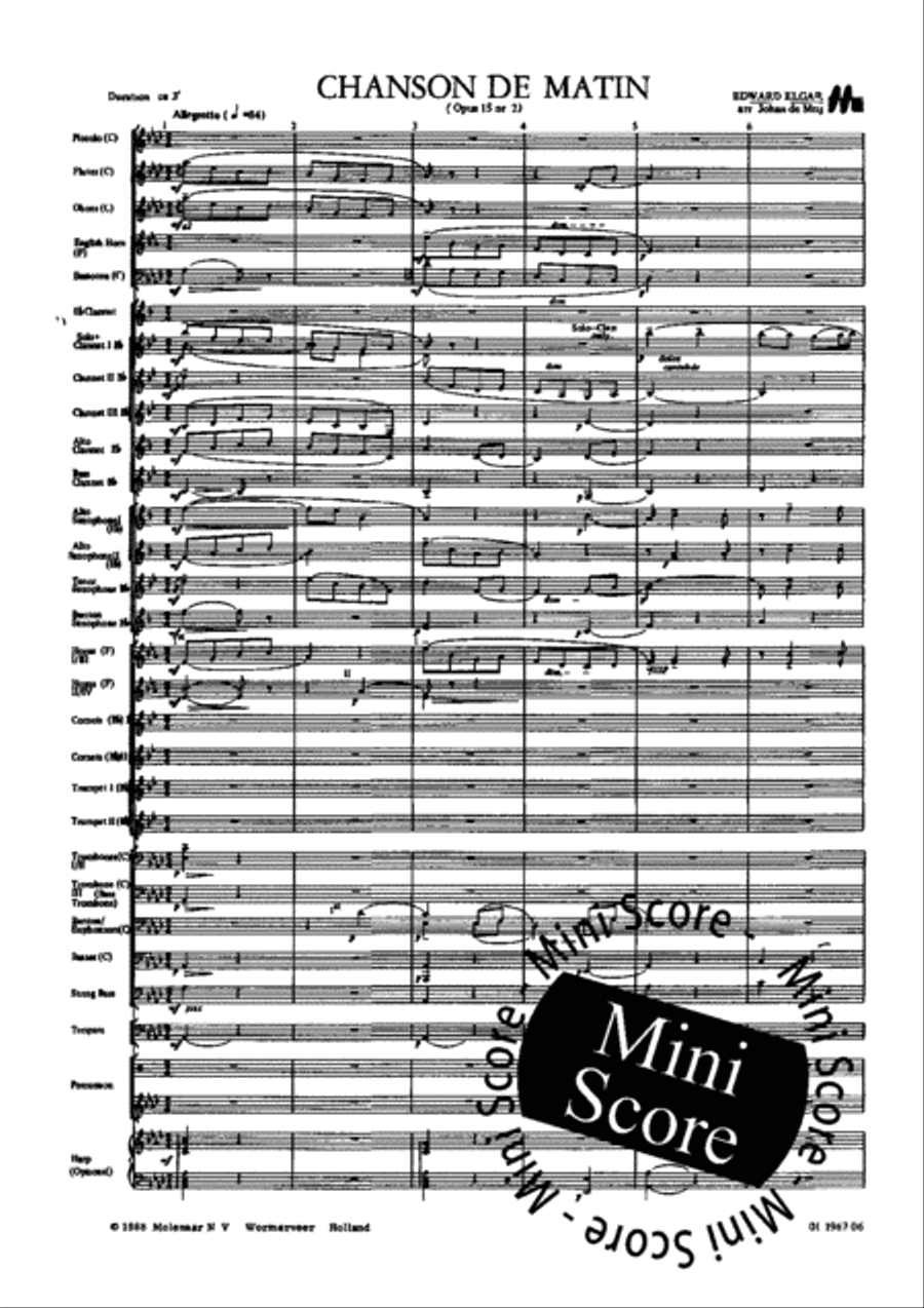Chanson de Matin Concert Band scores gallery preview page 5