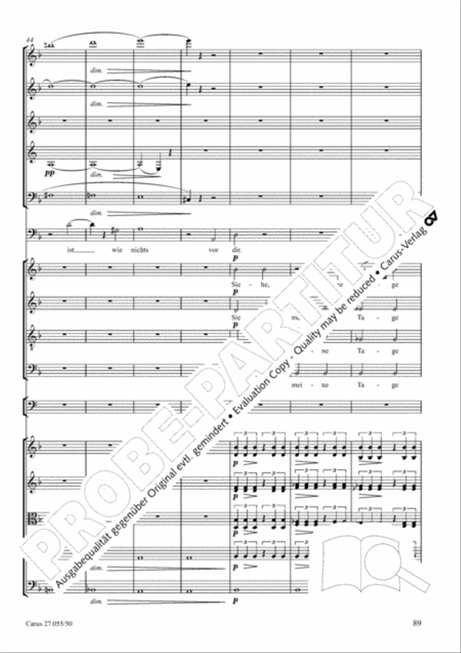 Ein Deutsches Requiem (German Requiem) 4-Part scores gallery preview page 96