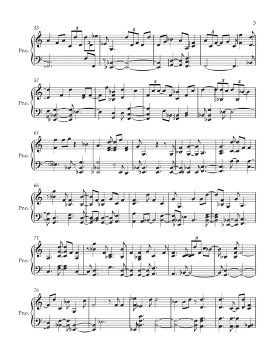 Famous For (i Believe) Piano Solo scores gallery preview page 3