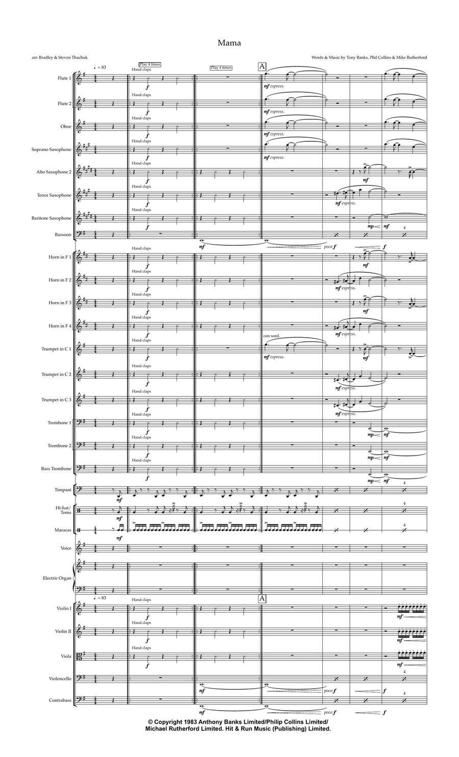 Mama Mama Full Orchestra scores gallery preview page 1