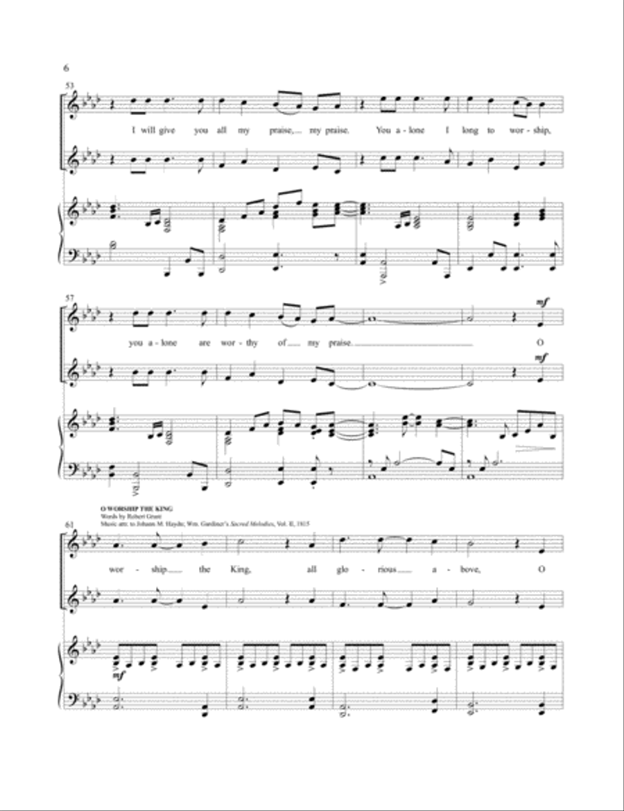 Praise Songs for Two Voices Medium Voice scores gallery preview page 6