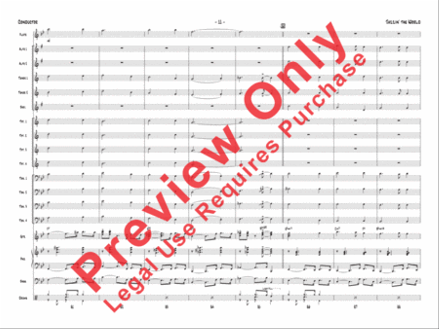 Jazzin' the World Jazz Ensemble scores gallery preview page 14