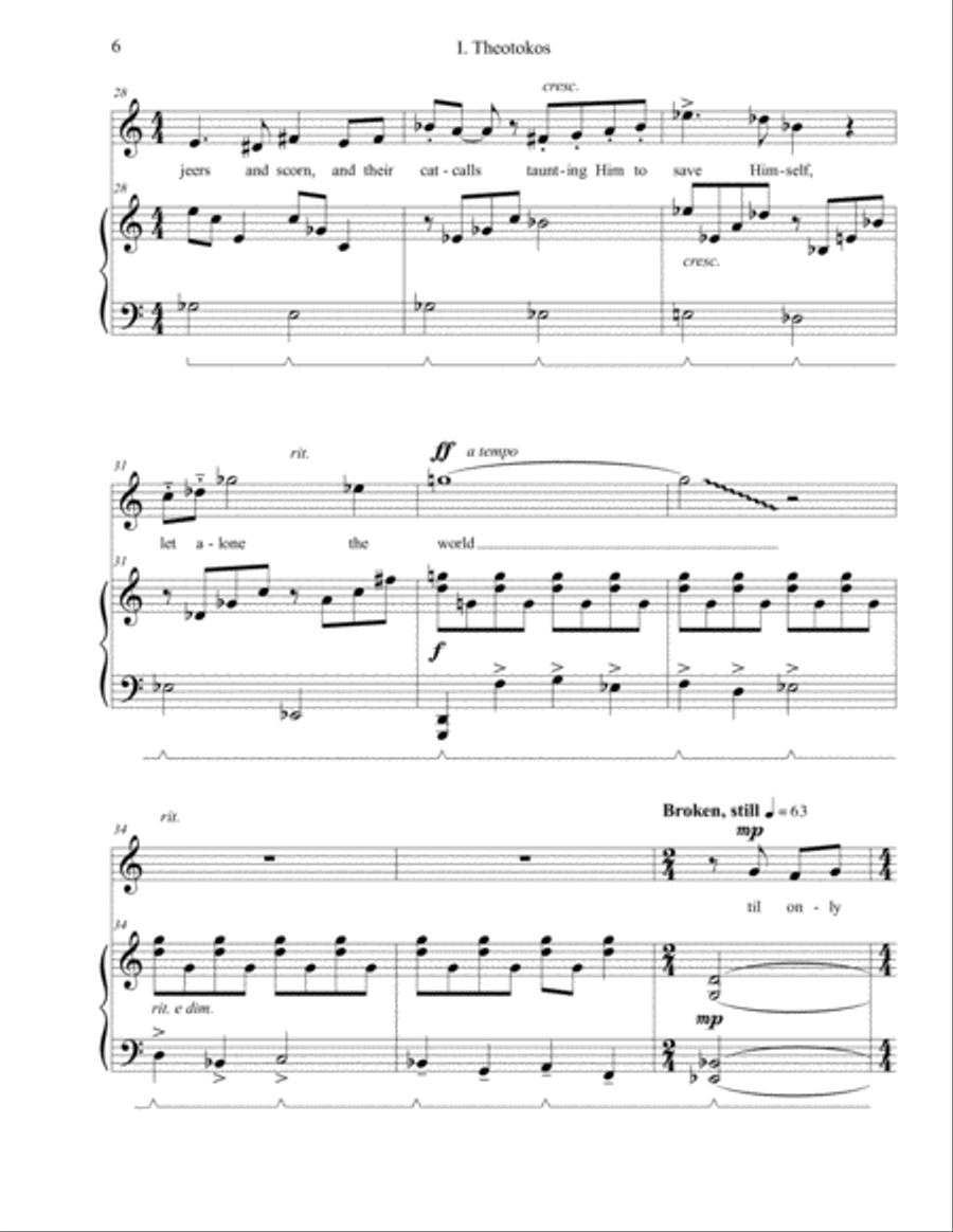 Mary Speaks of Her Son Piano scores gallery preview page 6