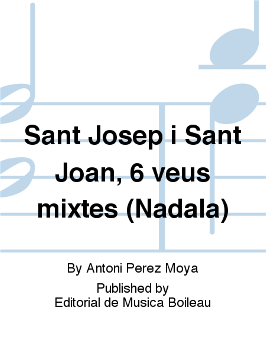 Sant Josep i Sant Joan, 6 veus mixtes (Nadala) Mixed Choir scores gallery preview page 1