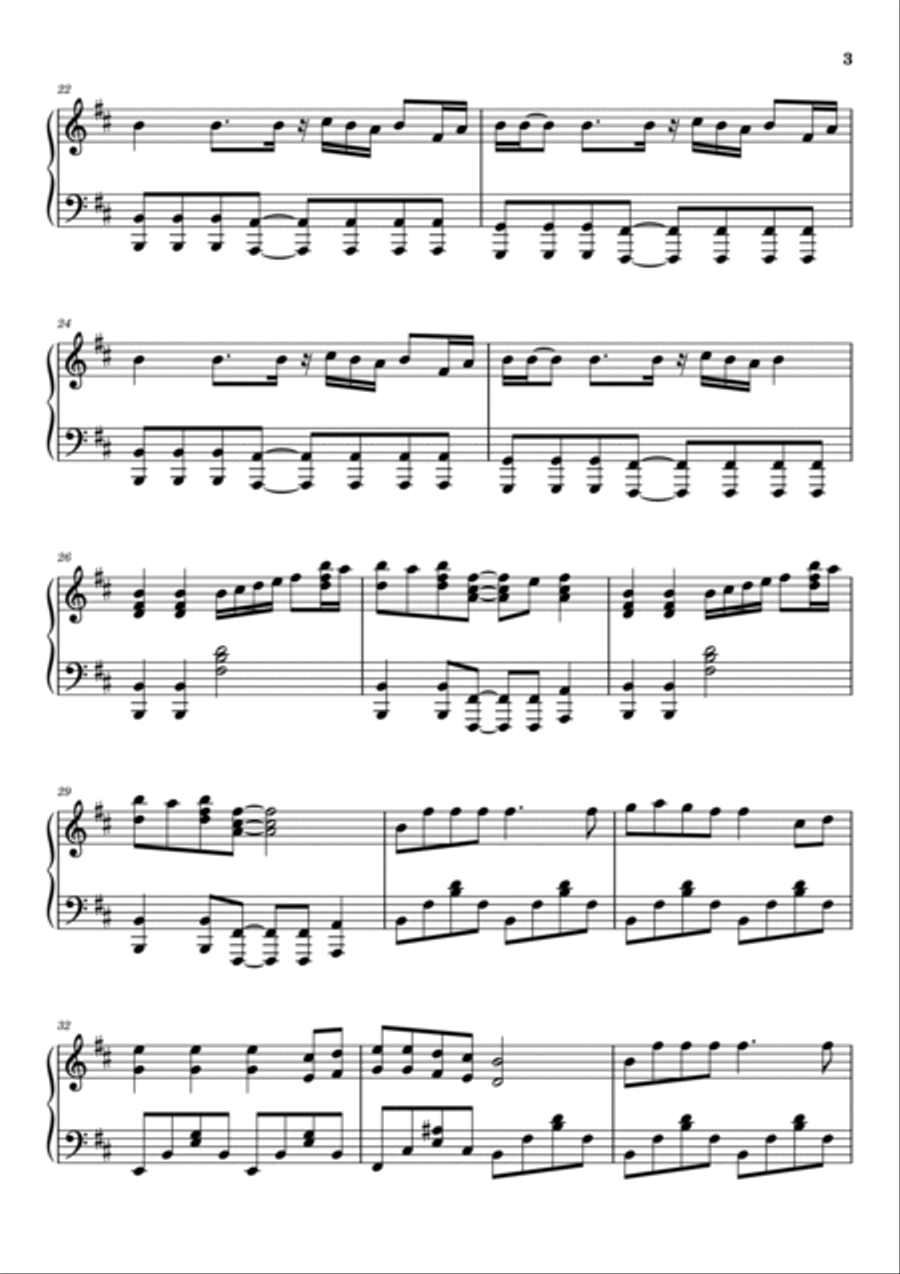 Rasputin Piano Solo scores gallery preview page 3