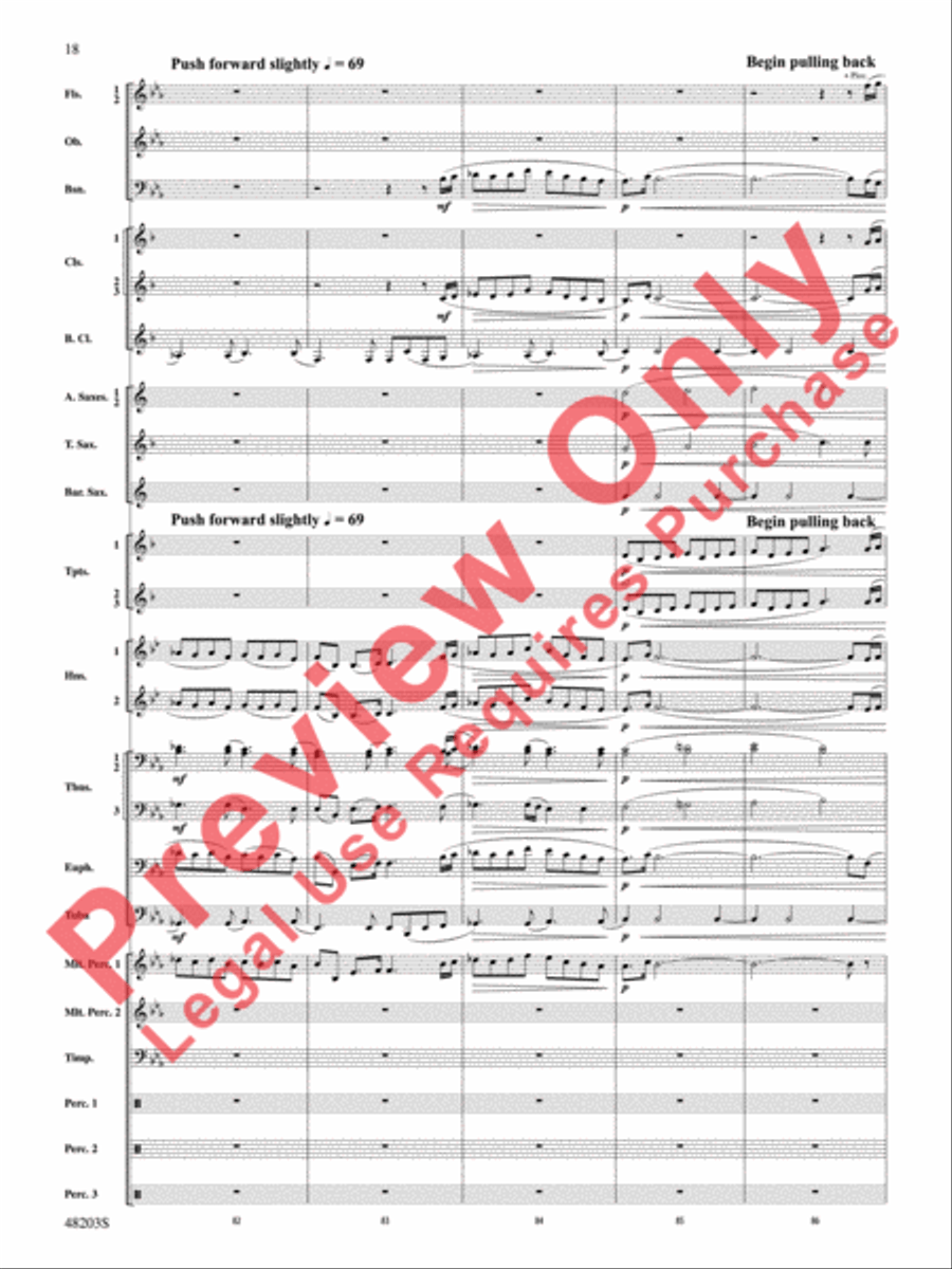 The Summoning The Summoning Concert Band scores gallery preview page 19