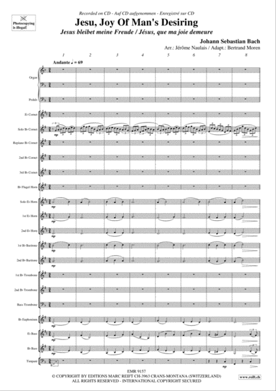 Jesu, Joy Man's Desiring Jesu, Joy Man's Desiring Brass Band scores gallery preview page 4