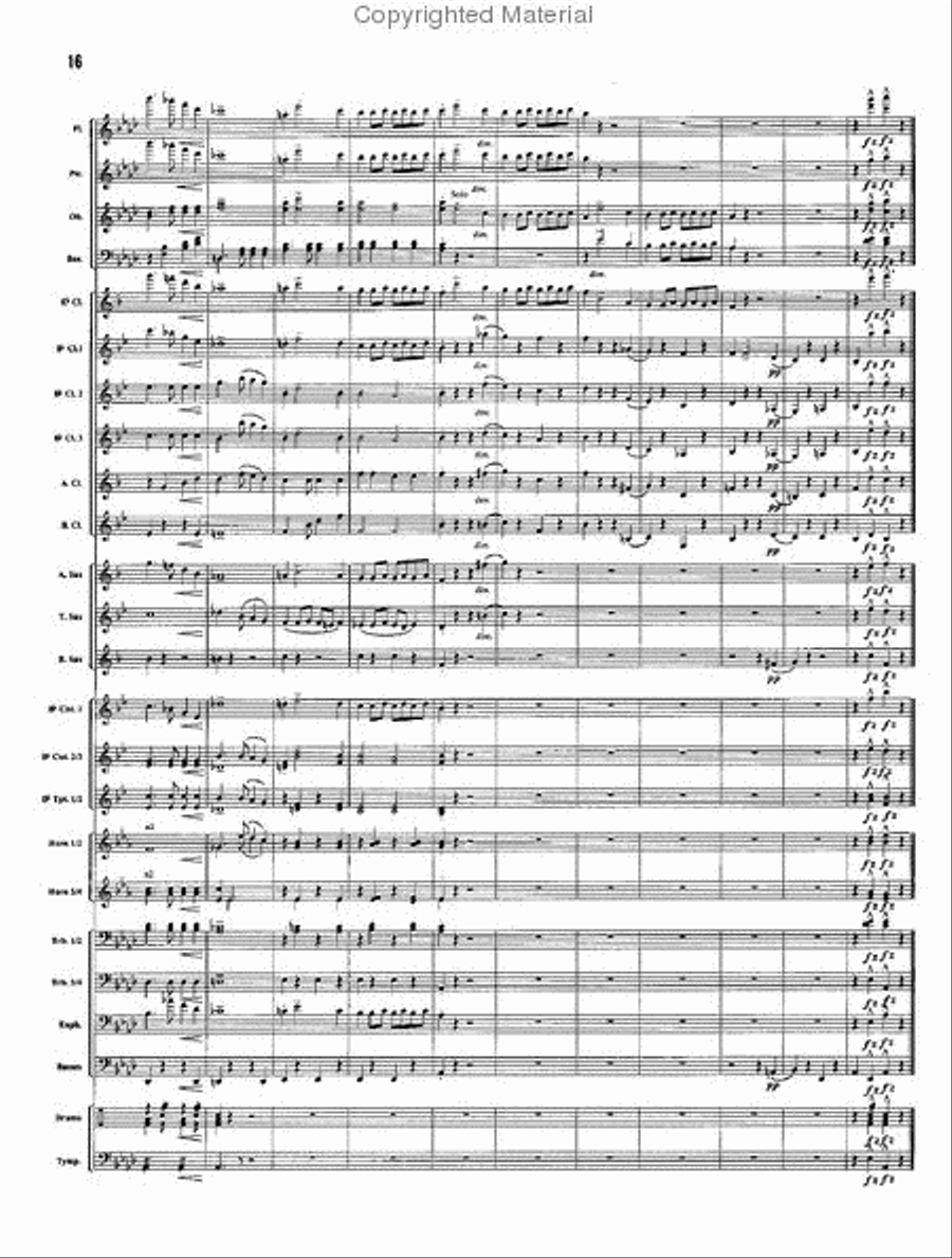 Willow Blossoms Concert Band scores gallery preview page 12