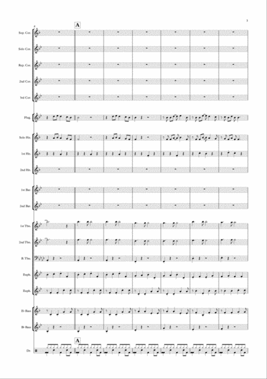 Every Breath You Take Every Breath You Take Brass Ensemble scores gallery preview page 3