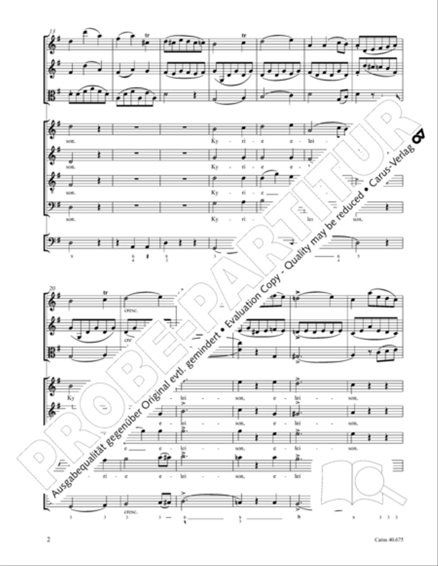 Mass in G Major STB scores gallery preview page 15