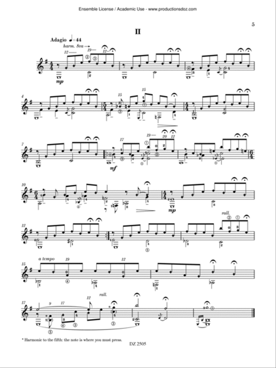 Six Studies Classical Guitar scores gallery preview page 5