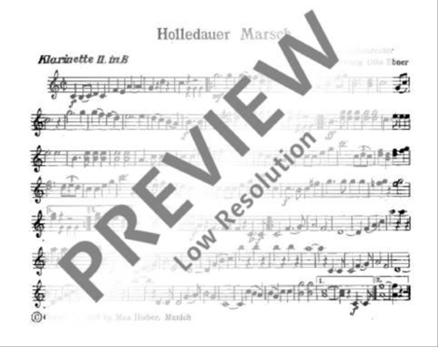 Holledauer Marsch/ Waldler-Marsch Concert Band scores gallery preview page 8