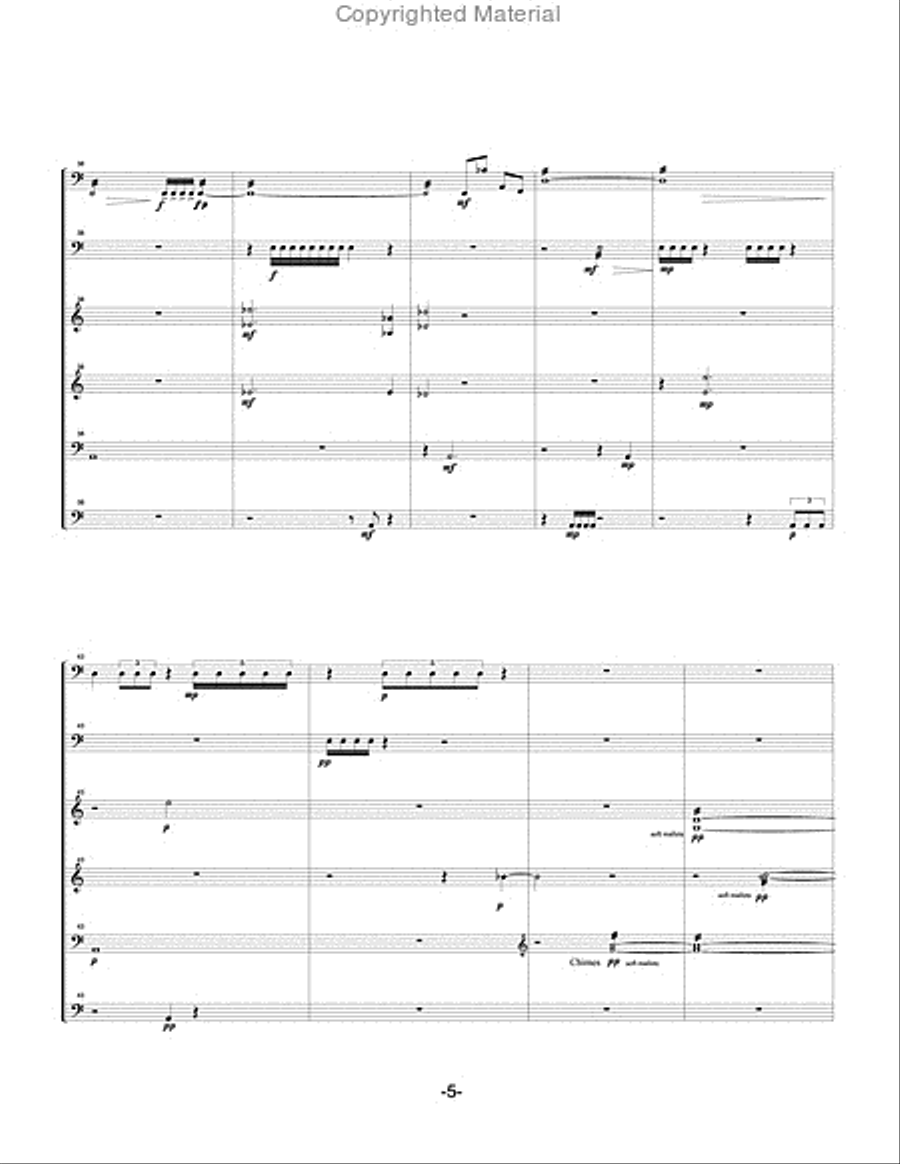 Recitative and Scherzo Percussion Ensemble scores gallery preview page 6