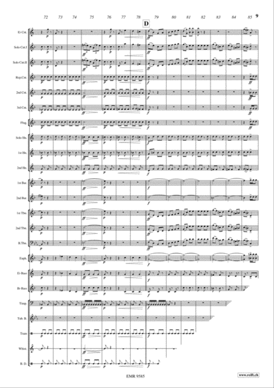 Copenhagen Steam Railway Galop Brass Band scores gallery preview page 10