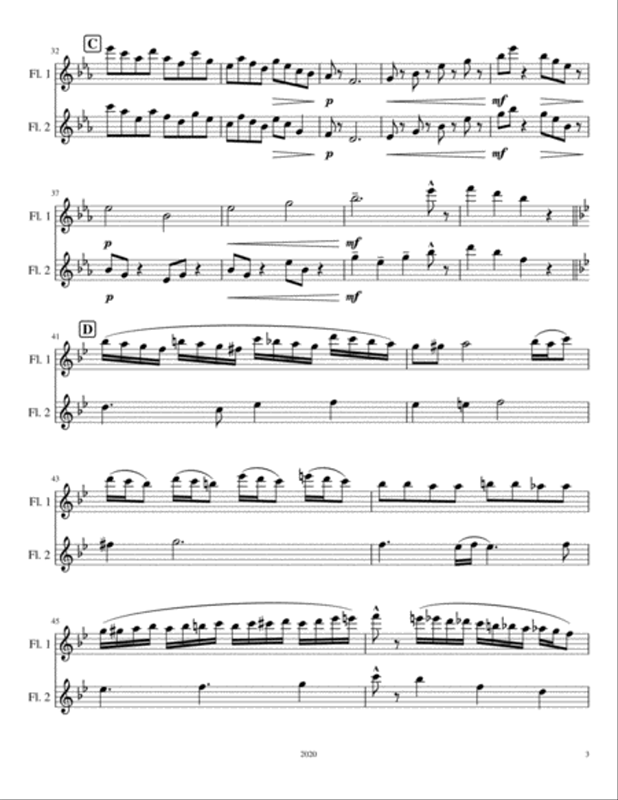 May Fly Flute Duet scores gallery preview page 3