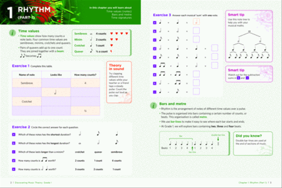 Discovering Music Theory Workbook Activity Books scores gallery preview page 4