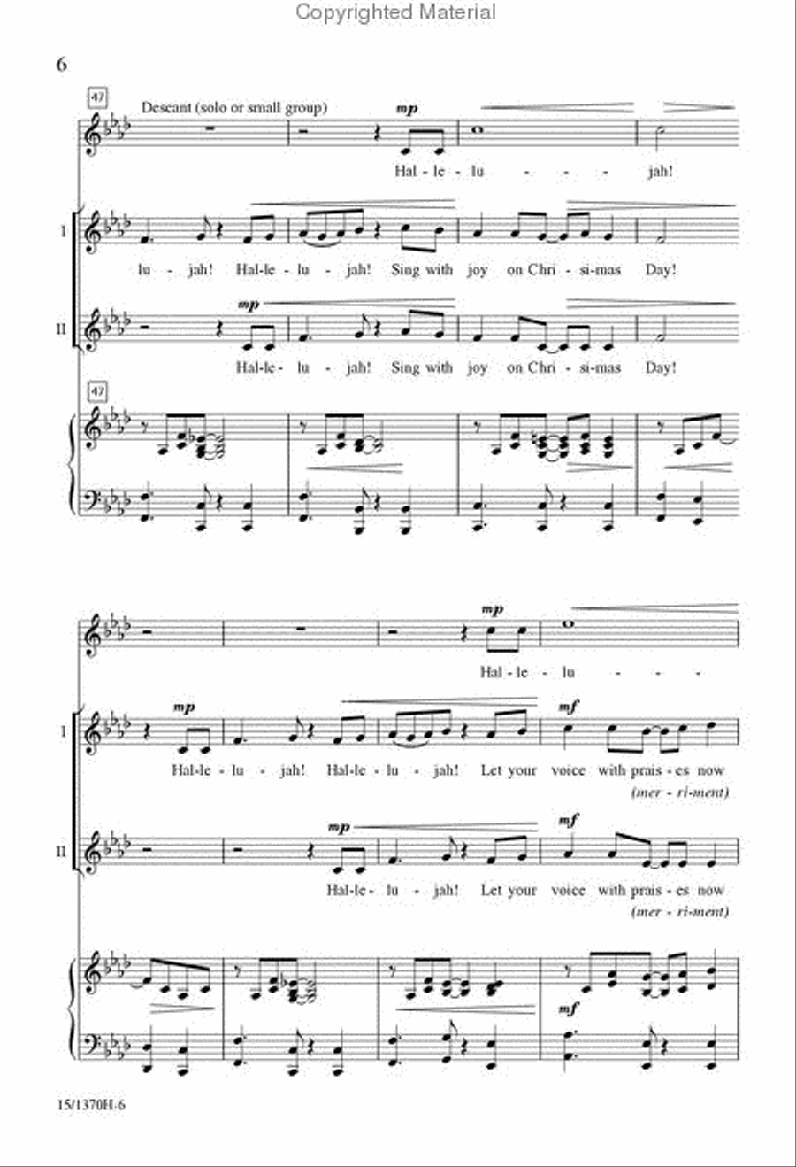 Sing With Joy on Chrisimas Day 2-Part scores gallery preview page 7