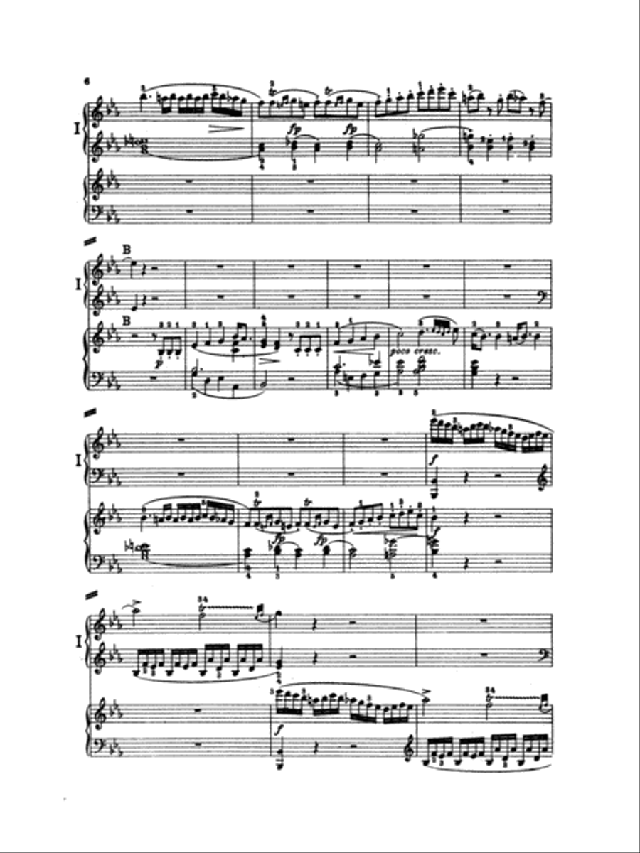 Mozart: Piano Concerto No. 10 in E flat Major for Two Pianos, K. 365 2 Pianos, 4-Hands scores gallery preview page 6