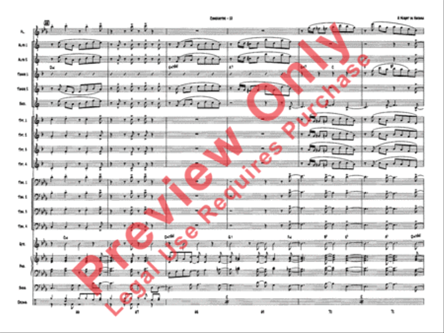 A Night in Havana Jazz Ensemble scores gallery preview page 13