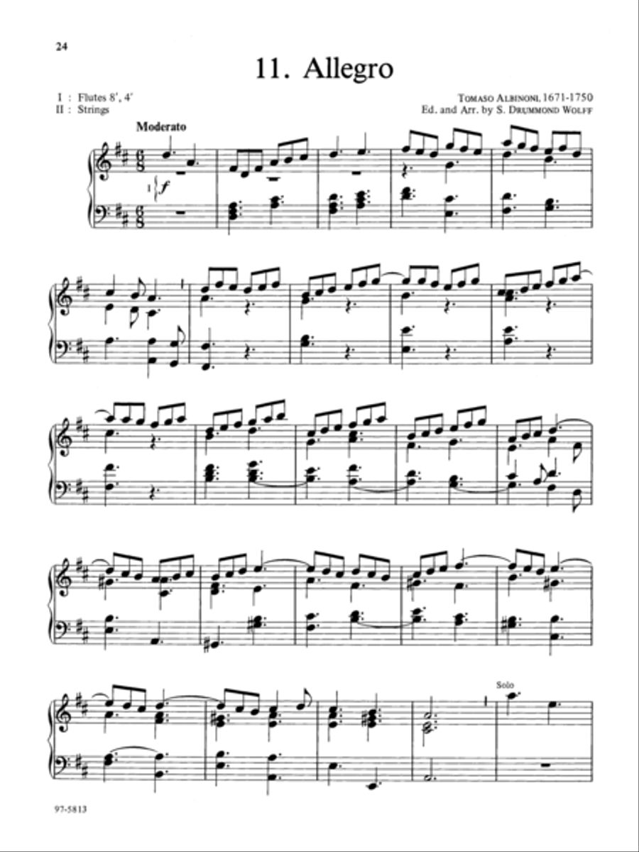 Baroque Music for Manuals, Vol. III Organ scores gallery preview page 11