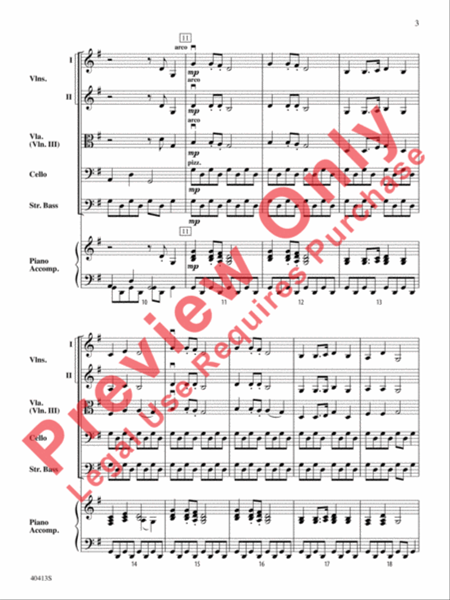 Strolling String Orchestra scores gallery preview page 4