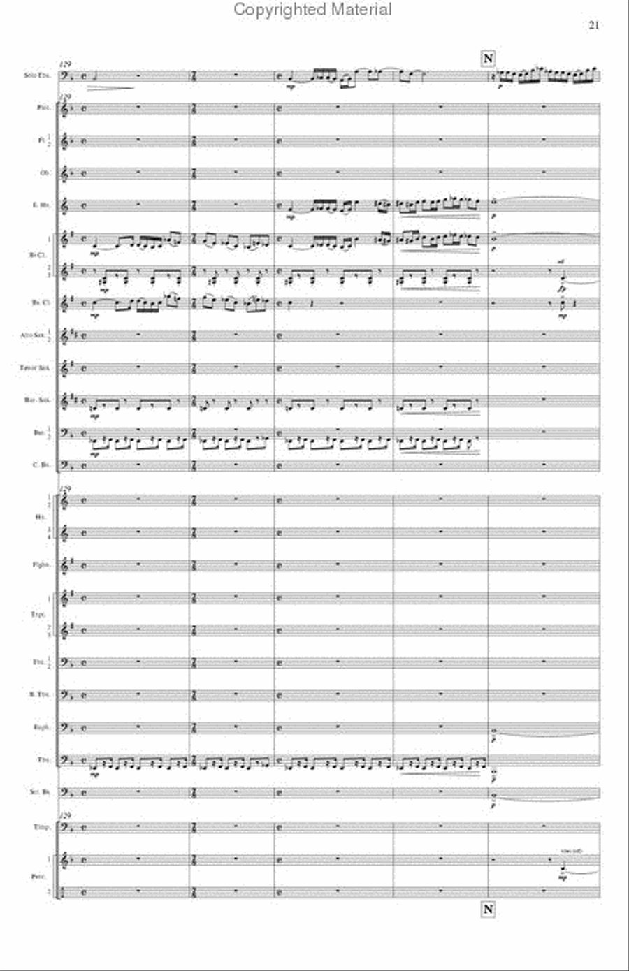 Concerto for Tuba and Wind Band Concert Band scores gallery preview page 9