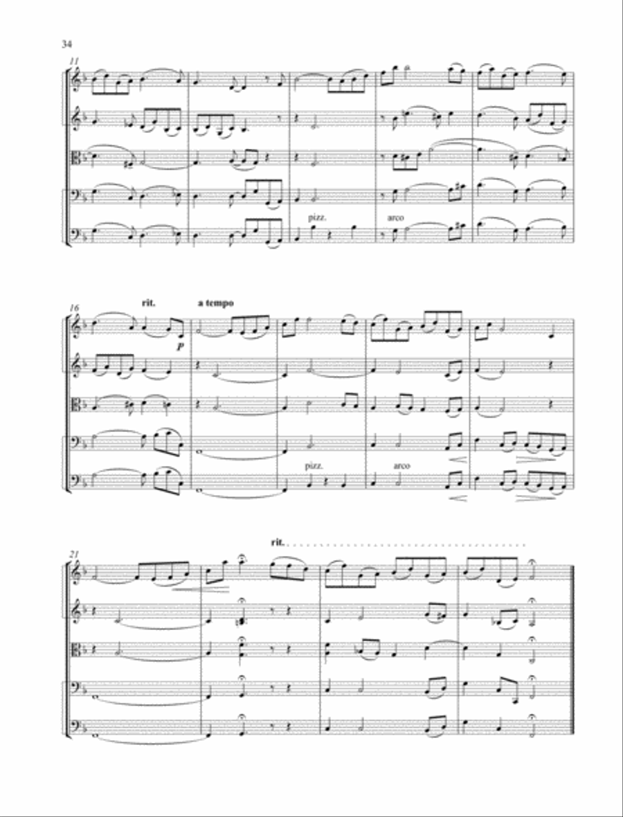 Reveries String Quartet scores gallery preview page 2